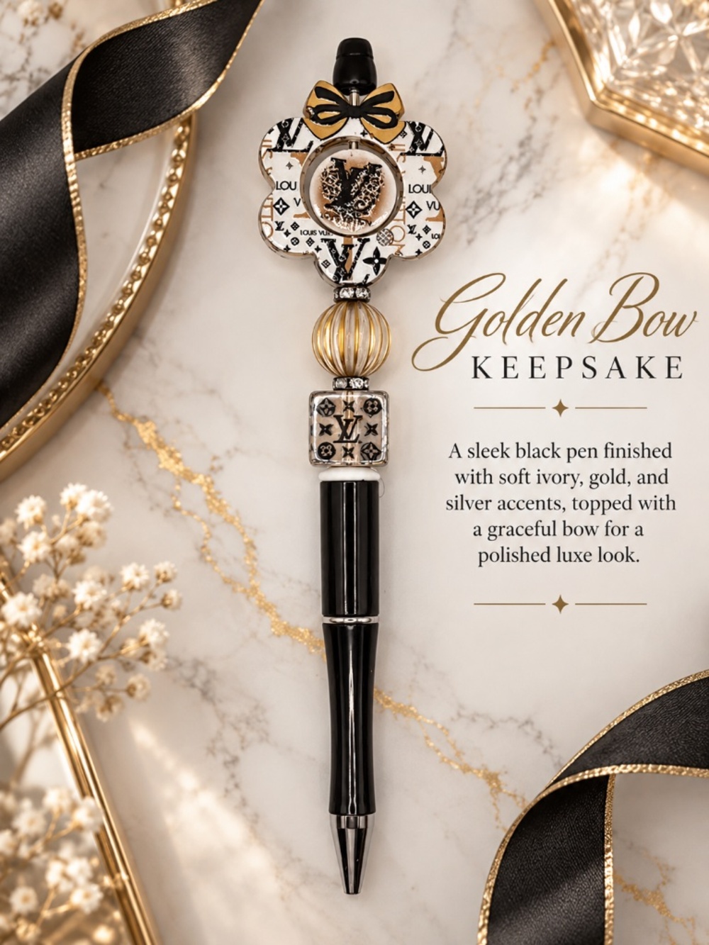 Golden Bow Keepsake Pen